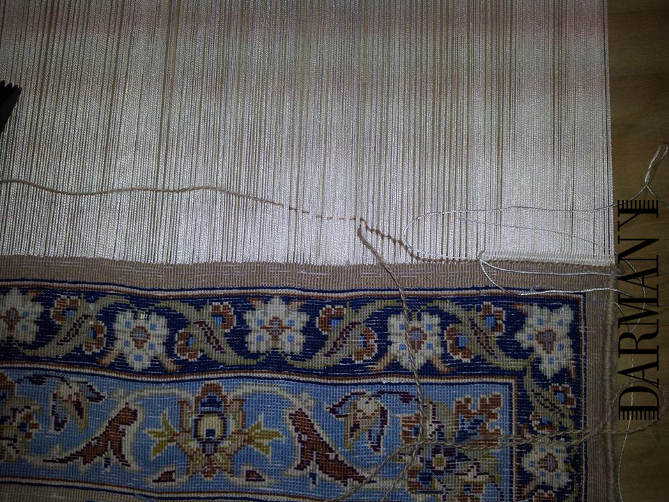 Silk Fringe Repair Isfahan Rug Oriental & Persian Rug Cleaning