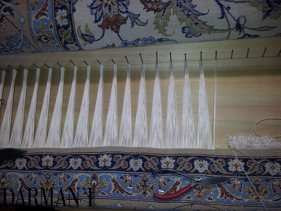 Silk Fringe Repair Isfahan Rug Oriental & Persian Rug Cleaning